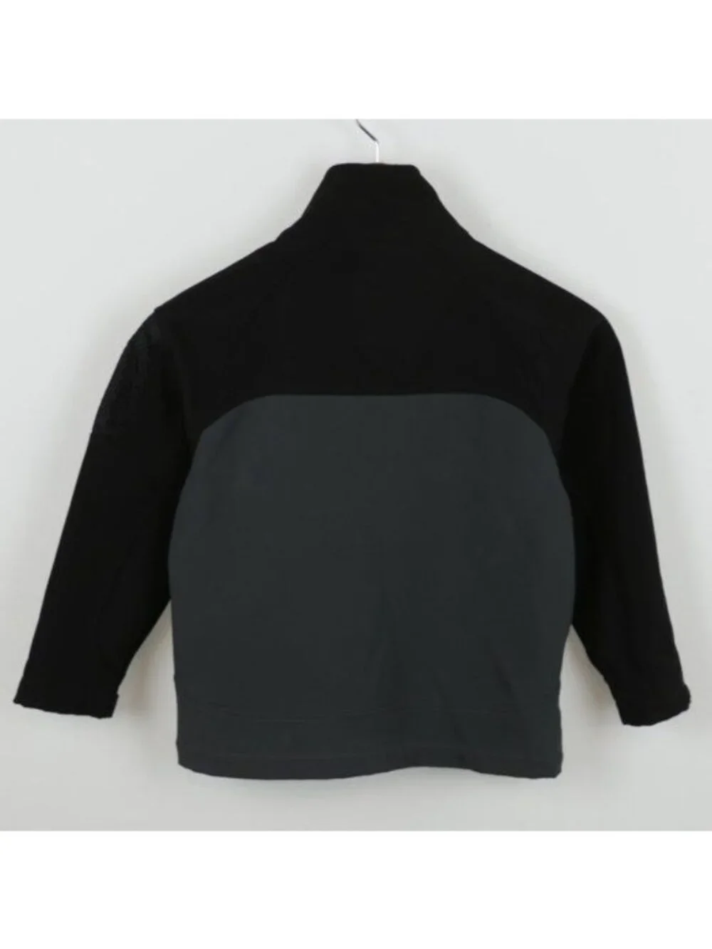 Snozu Boys Extra Small Black Gray Fleece Lined Soft Shell Full Zip Jacket